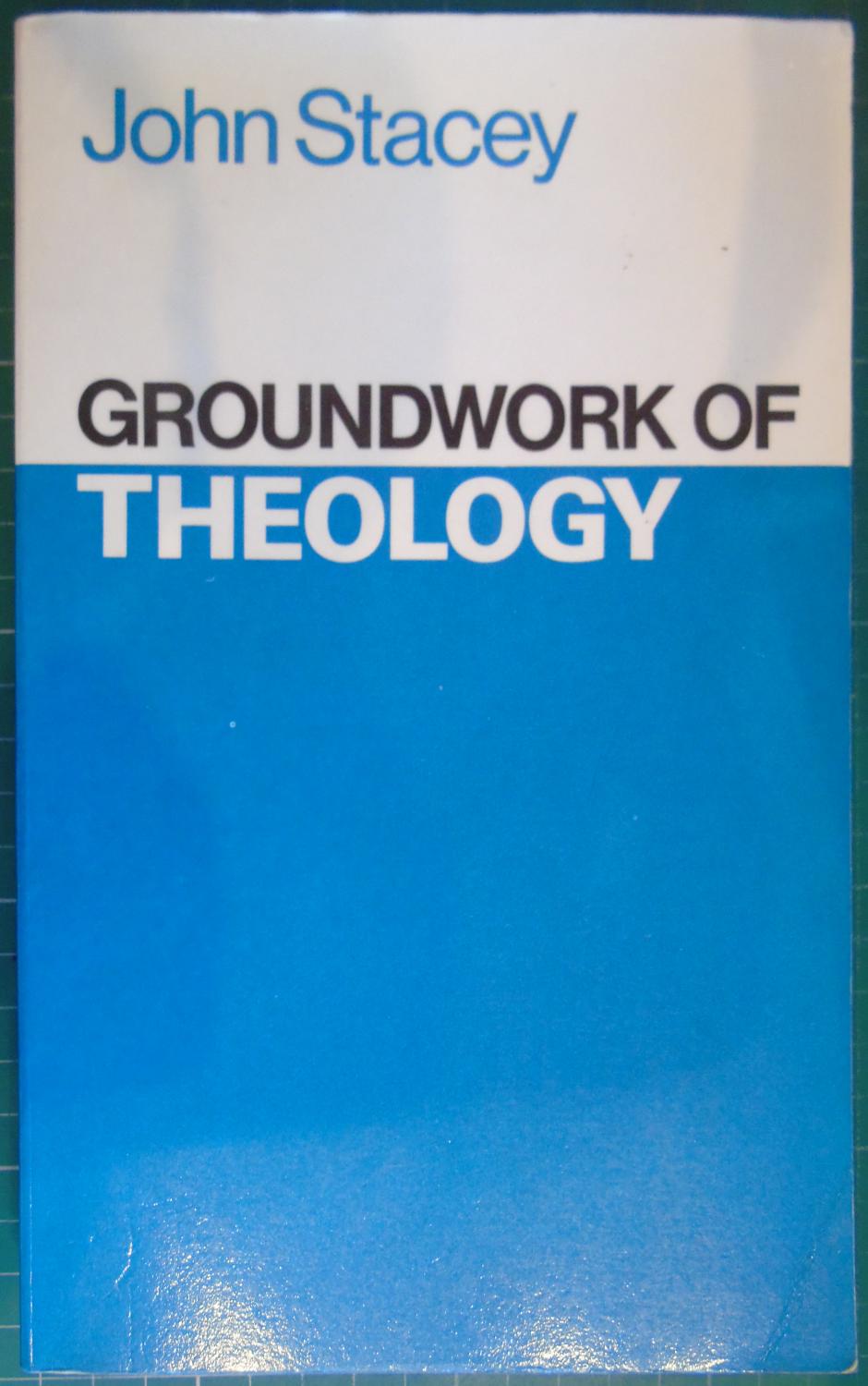 Cover of Groundwork of Theology